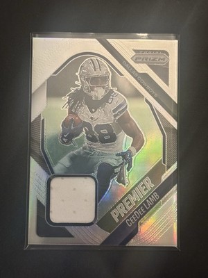 Ceedee Lamb 2025 Panini Prizm Silver Prizm Premier Jersey patch #PJY-CLB Cowboys