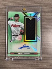 2021 Topps Triple Threads - Autographed Single Jumbo Relics Andres Gimenez...