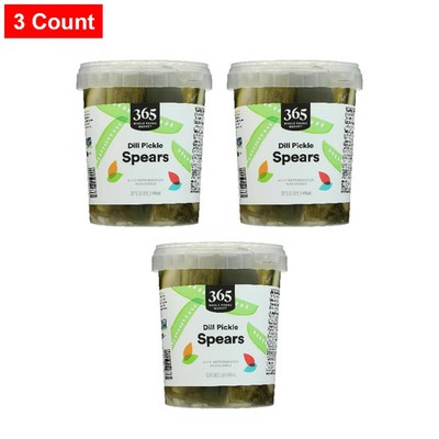 365 By WFM, Dill Pickle Spears, 32 Ounce - 3 Count