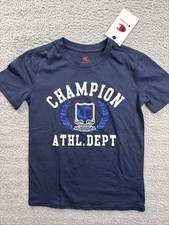 Champion Boys Youth Small 8 Dark Navy Oversized Graphic T-Shirt