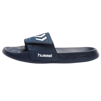Hummel Larsen Slipper VC Klett Badeschuhe Badelatschen Slide blau 060406 7648