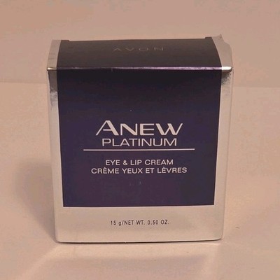 Avon Anew Platinum Eye & Lip Cream for Eyes & Lips, 0.50 oz White