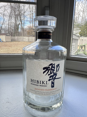 Hibiki Harmony Suntory Japanese Whiskey 750ml Empty Bottle Without