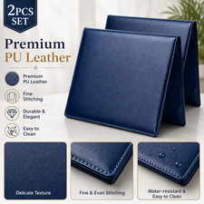 2PCS A4 Diploma Portfolio PU Leather Certificate Holder for Awards and Documents