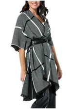 Vince Camuto Plus Missy 2-piece Matching Topper Shirt Black One Size New