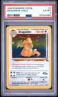 1999 POKEMON FOSSIL #4 DRAGONITE-HOLO PSA 6