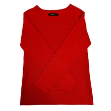 MONOPRIX AUTRETON XS/S Red Cashmere Sweater France