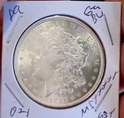 MORGAN SILVER DOLLAR 1921 GEM BU MS+++++ BLAZING  90% SILVER DOLLAR HIGH GRADE