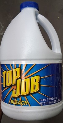 Top Job Bleach Liquid Cleans & Deodorizes Hard Floor 64 fl oz