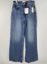 Reformation Womens Jean Colorado Blue Size 26 Cary High Rise Slouchy Wide Leg