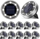 vighep Solar Lights Outdoor Garden, 12 Pack Super Bright Led Solar Ground Light