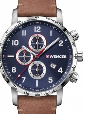 Image of Wenger 01.1543.108 Attitude Chonograph Mens Watch 44mm 10 ATM