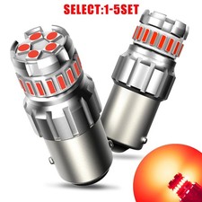1156 Red Led Brake Tail Parking Light Bulbs Super Bright Anti Hyper Flash 2-10x