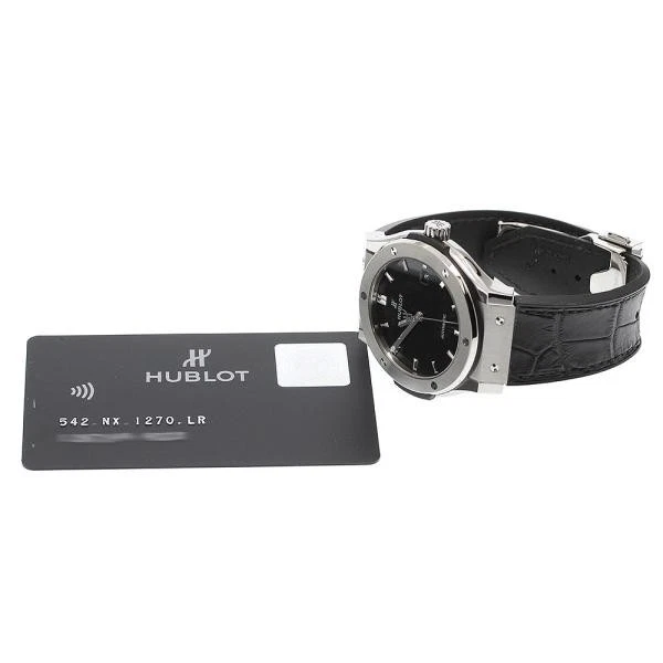 Hublot — Hublot Classic Fusion Black Shiny 542.NX.1270.LR 42mm Ti Black Dial Watch #C2448
