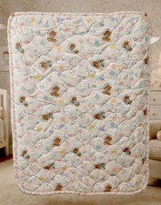 Vintage Teddy Beddy Bear Sleepy Baby Comforter Blanket Riegel FP Morgan USA
