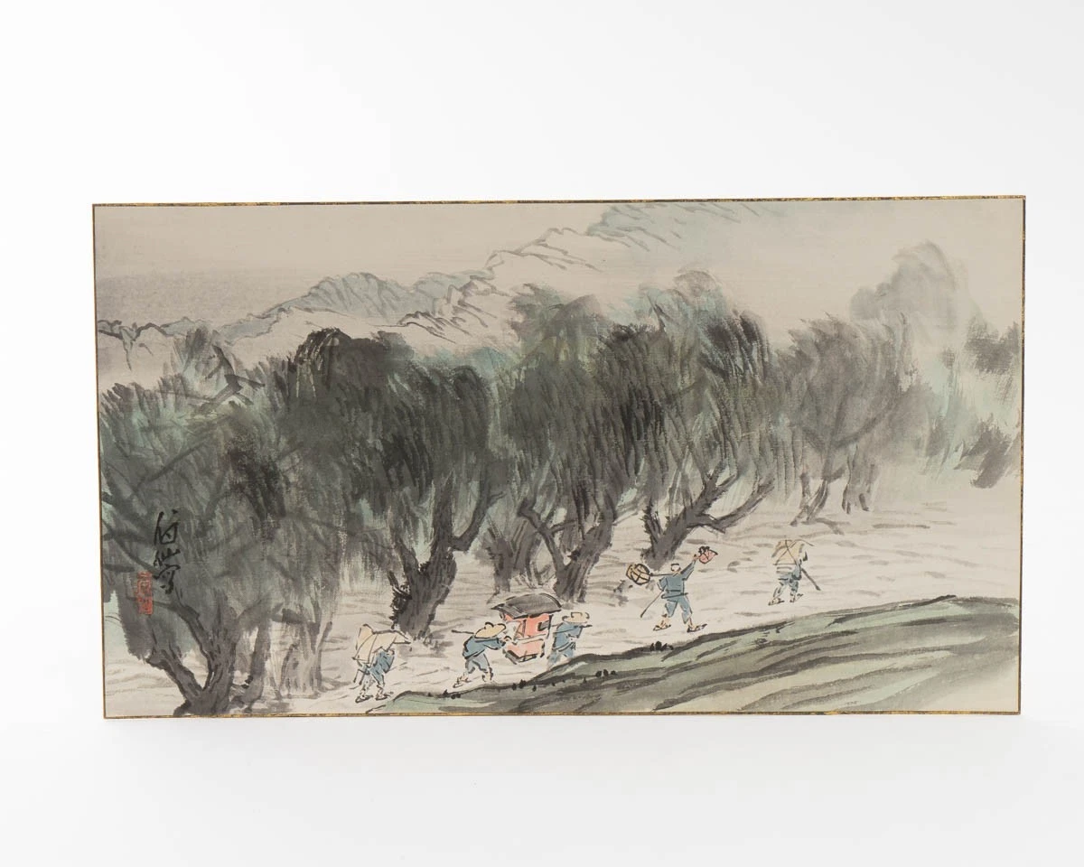 Paper Antique Original Painting & Scroll Japanese Antiques for