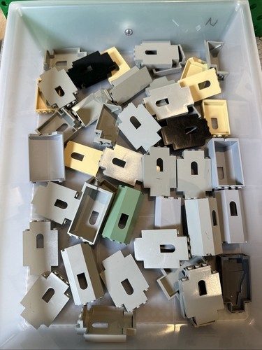 LEGO Lote De Colección Castillo Piezas Gris Claro Negro Bronceado Paneles de Pared 4444 30246 2345