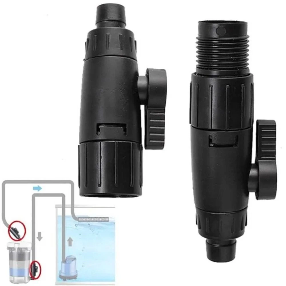 Aquarium Water Control Valve Fish Hose Pipe Quick Release Double Tap Connector