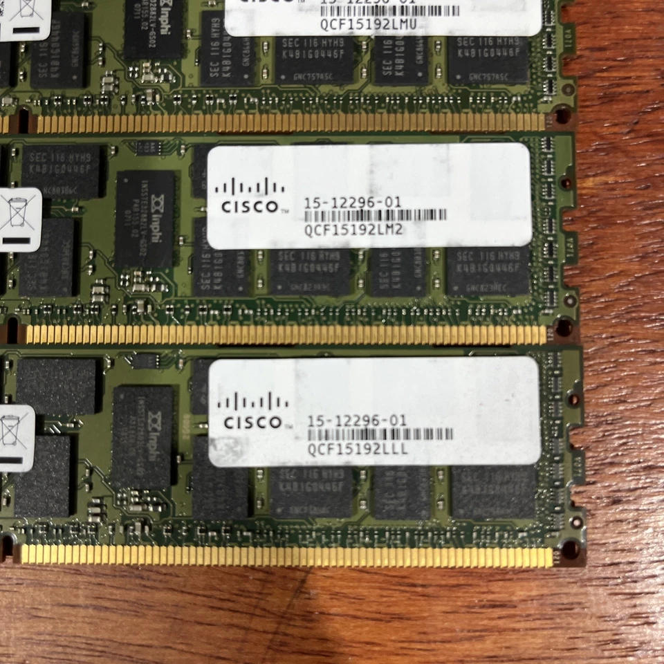 16GB (4x4GB) Cisco N01-M304GB1 15-12296-01 DDR3 PC3L-10600R 1333MHz ECC Server - Image 2 of 3
