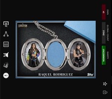 DIGITAL Topps WWE Slam 25 - EVOLUTION THEN & NOW MAT RELIC Blue