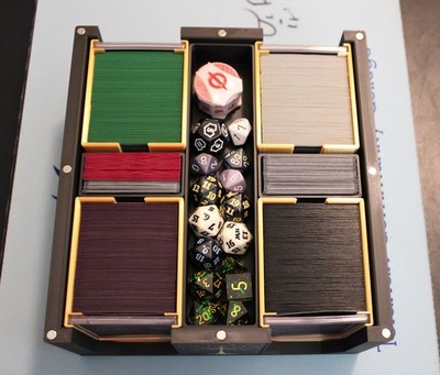 Final Fantasy themed MTG EDH Commander Card Case , 4 deck party box
