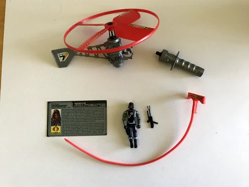 GI Joe  Cobra Battle Copter 1991 - complete with Interrogator and card
