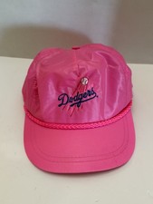 Vintage Pink Los Angeles Dodgers Neon Hat SnapBack One Size Unisex LA MLB
