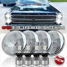 4pcs 5.75 Round Led Headlights Hilow For Mercury Cougar 1967-76 Monterey Comet