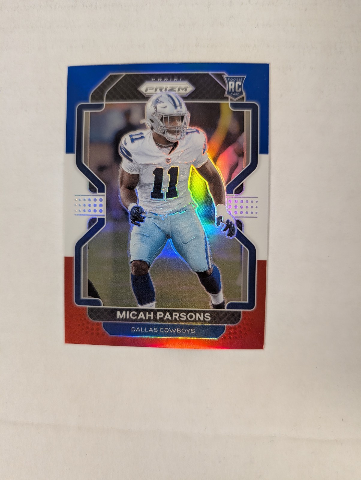 2021 Panini Prizm - Rookie Micah Parsons #382 Red White & Blue Prizm (RC)