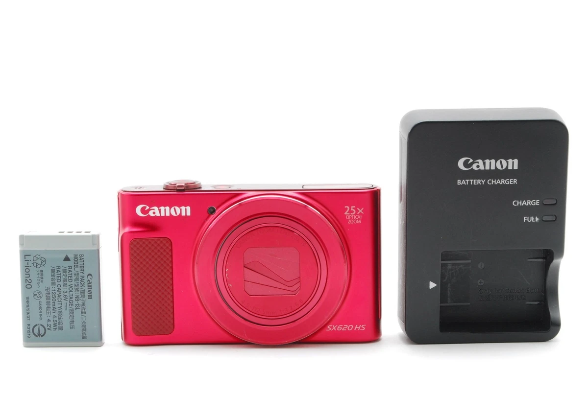 2AAM001 【動作品】Canon Power Shot SX620HS Canon PowerShot SX620 HS (Red) 20.2-megapixel digital camera with