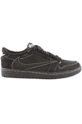 NIKE + TRAVIS SCOTT BLACK AIR JORDAN 1 BLACK PHANTOM SNEAKER EU 36,5 UK 4