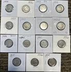Lot Of 15 Mixed Date Buffalo Nickels All Readable Dates