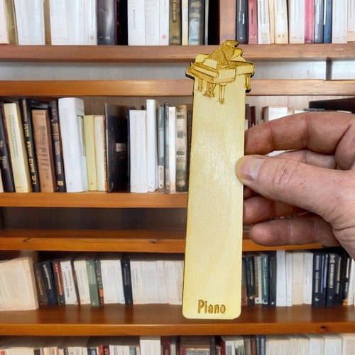Bookmark - Piano - birch wood - Picture 6 of 6