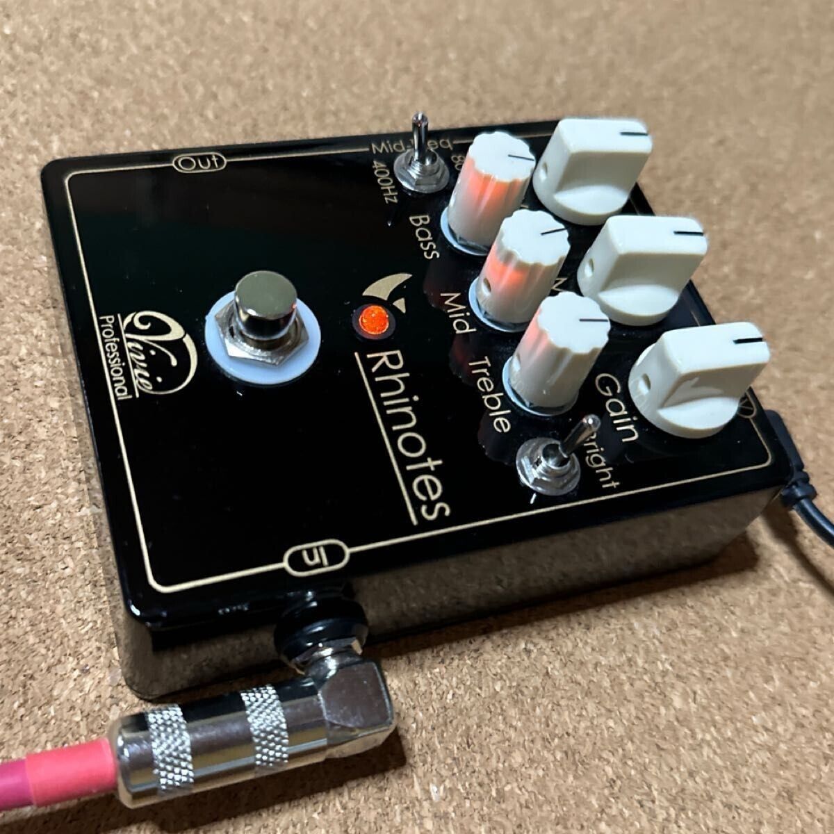 Vivie Rhinotes Bass Multi Overdrive Effect Black Early Model Vivie Rhinotes Bass Multi Overdrive Effect Black Early Model