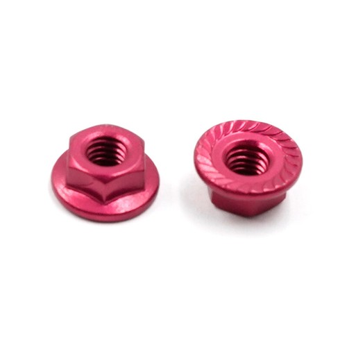 Yeah Racing 4mm Aluminium Serrated Lock Nut 10pcs for Tamiya RC Touring Car - Picture 2 of 3
