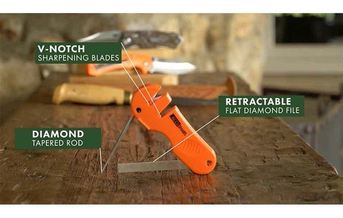 3 PACK AccuSharp 4 in 1 Knife & Tool Sharpener 28 Coarse Carbides & Fine Ceramic - Picture 5 of 7
