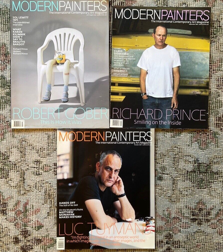 3 Modern Painters Magazine 2007 Lot Robert Gober Richard Prince Luc Tuymans