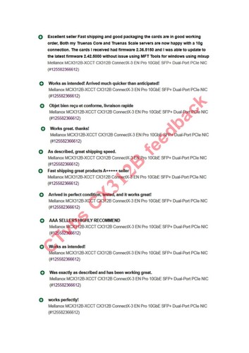 CX312B MCX312B-XCCT MELLANOX ConnectX-3 Pro En 10GbE Ethernet Card Two Brackets - 第 10/12 張圖片