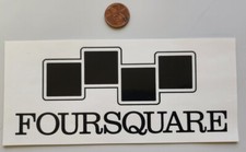 FourSquare Snowboard Vintage BIG Vinyl Sticker Flawless New Old Stock