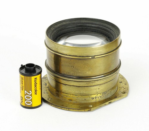 Vintage Brass Lens Taylor Hobson New York 8/46cm f/8.0 46cm f/8 30x46 No.536737 - Picture 2 of 8