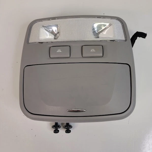 Hyundai Santa Fe 2001-2006 consola superior almacenamiento gris claro OEM Foto 2 de 4