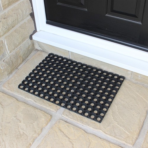 Rubber Door Mat Grid Anti Fatigue Dirt Scrapper Non Slip Heavy Duty Front Door - Picture 11 of 19