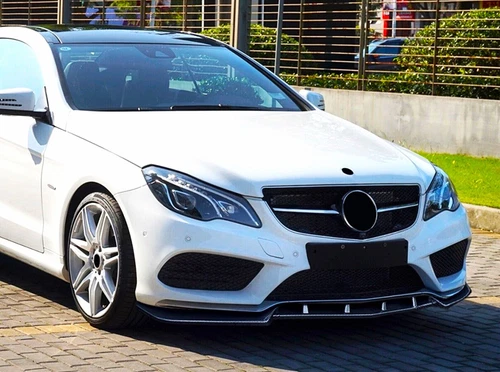 Mercedes E Klasse Coupe W207 C207 AMG Line Frontlippe Splitter Glanz Schwarz 2013-16 - Bild 3 von 11