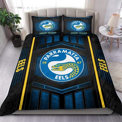 Parramata Eels NEW Bedding Set Doona Duvet Cover King Double Queen 