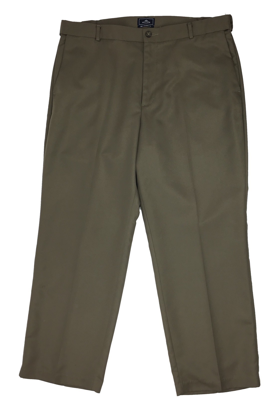 DOCKERS men's brown D3 classic fit casual dress work pants size 38 x 29