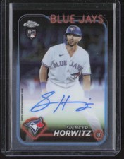 Spencer Horwitz 2024 Topps Chrome Rookie Autographs #RA-SH Toronto Blue Jays
