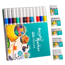 Marker Pen For Kids Fine Tip And Brush Tip Pens Crafts Art Supplies 6 Types