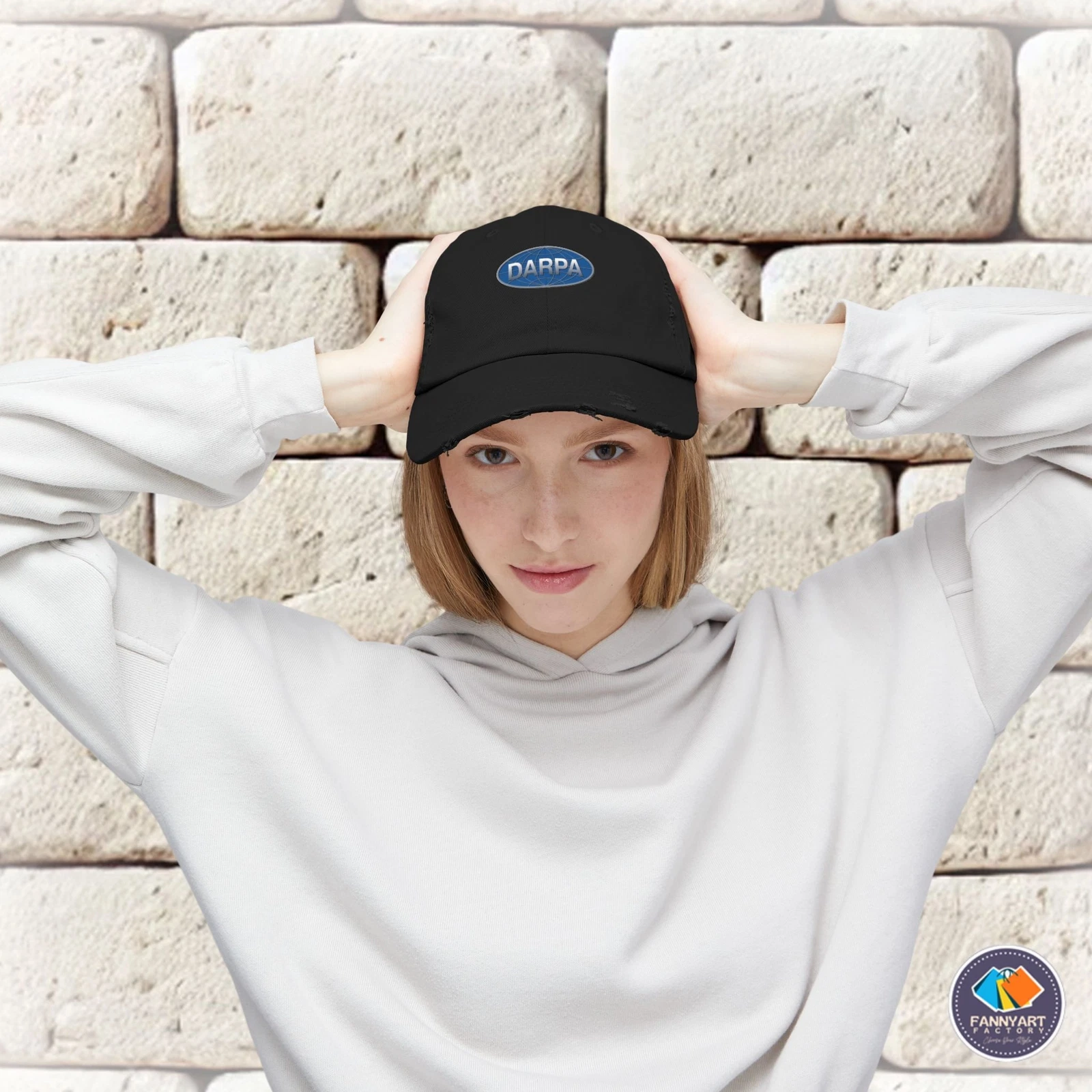 DARPA Emblem Unisex Distressed Cap