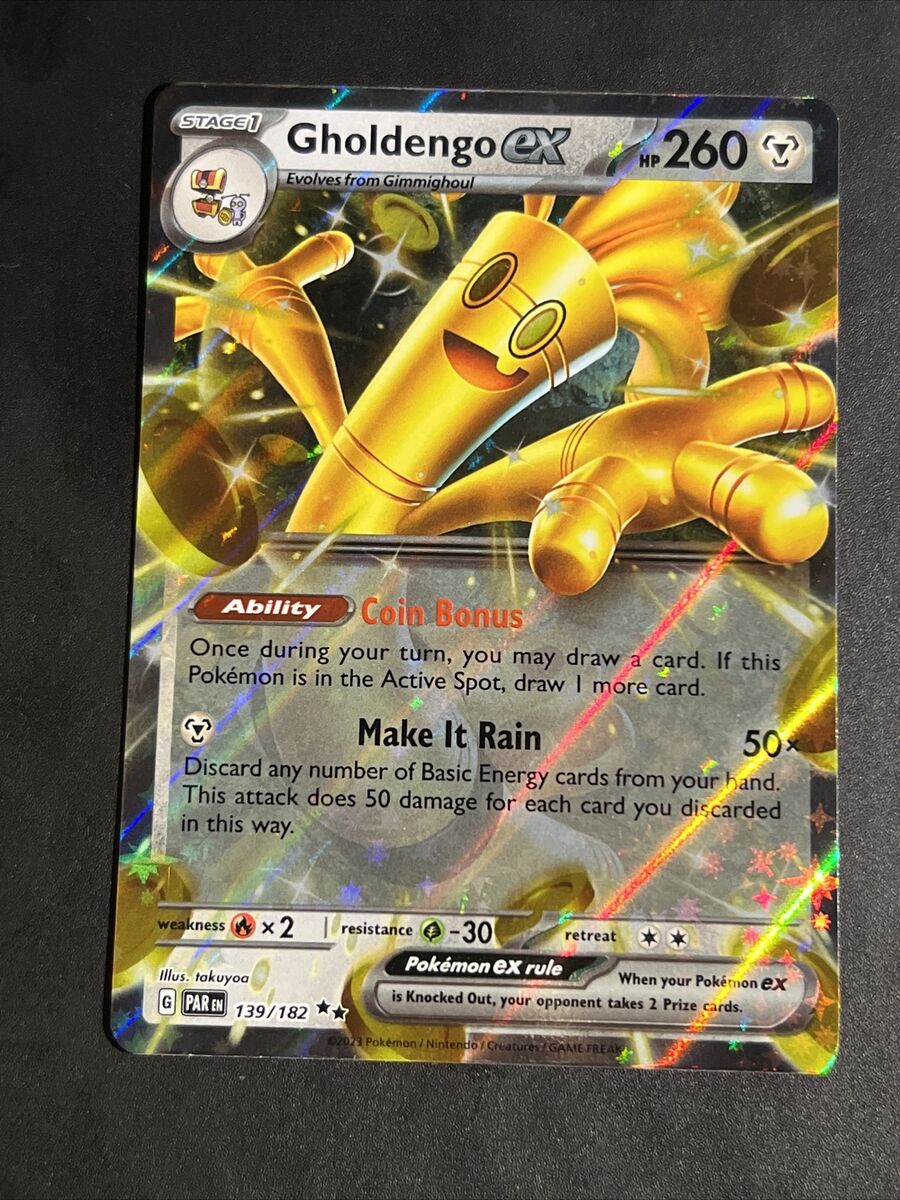 Pokemon Paradox Rift Eng Gholdengo Ex 139/182 Foil Ultra Pokemon Paradox Rift Eng Gholdengo Ex 139/182 Foil Ultra