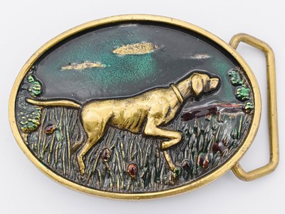Solid Brass Pointer Bird Dog Hunting 